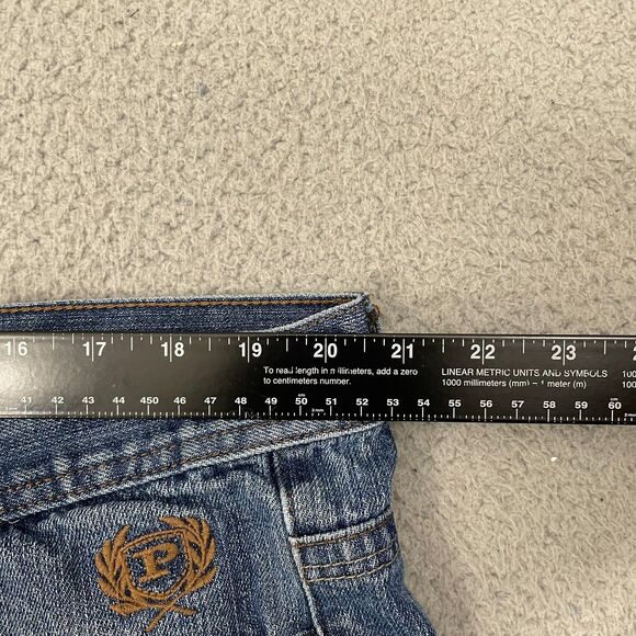 Y2k Phat Farm Denim Shorts Men 40 Medium Wash Baggy Loose Skater VTG Jorts - Picture 7 of 12